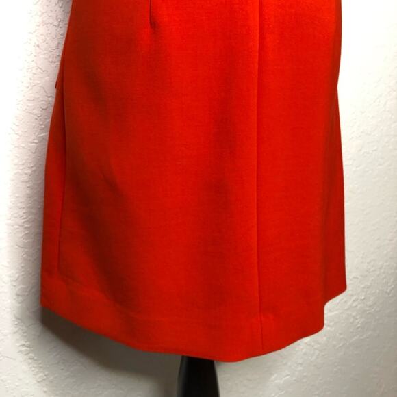 Diane von Furstenberg Carpreena orange red sleeveless sheath dress size 8 - Picture 15 of 16